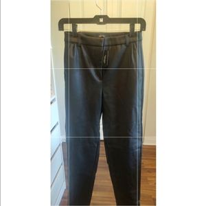 NWT - faux leather high-waisted pants